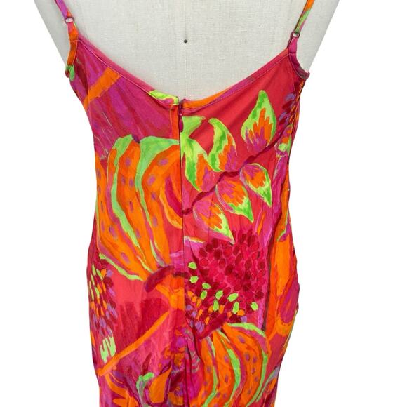NEW Farm Rio Tropical Print Midi Maxi Dress Cutout Sleeveless Size Small $225 - Picture 13 of 16